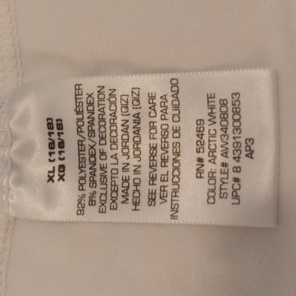 Athletic Works XL exercise tank in EUC, white, no problems - Picture 5 of 6